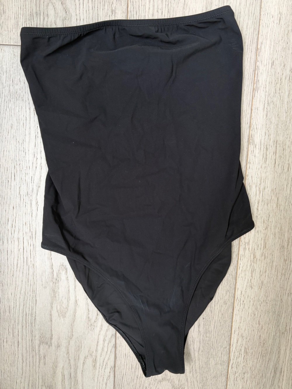 Lido Black One-Piece Swimsuit strapless medium